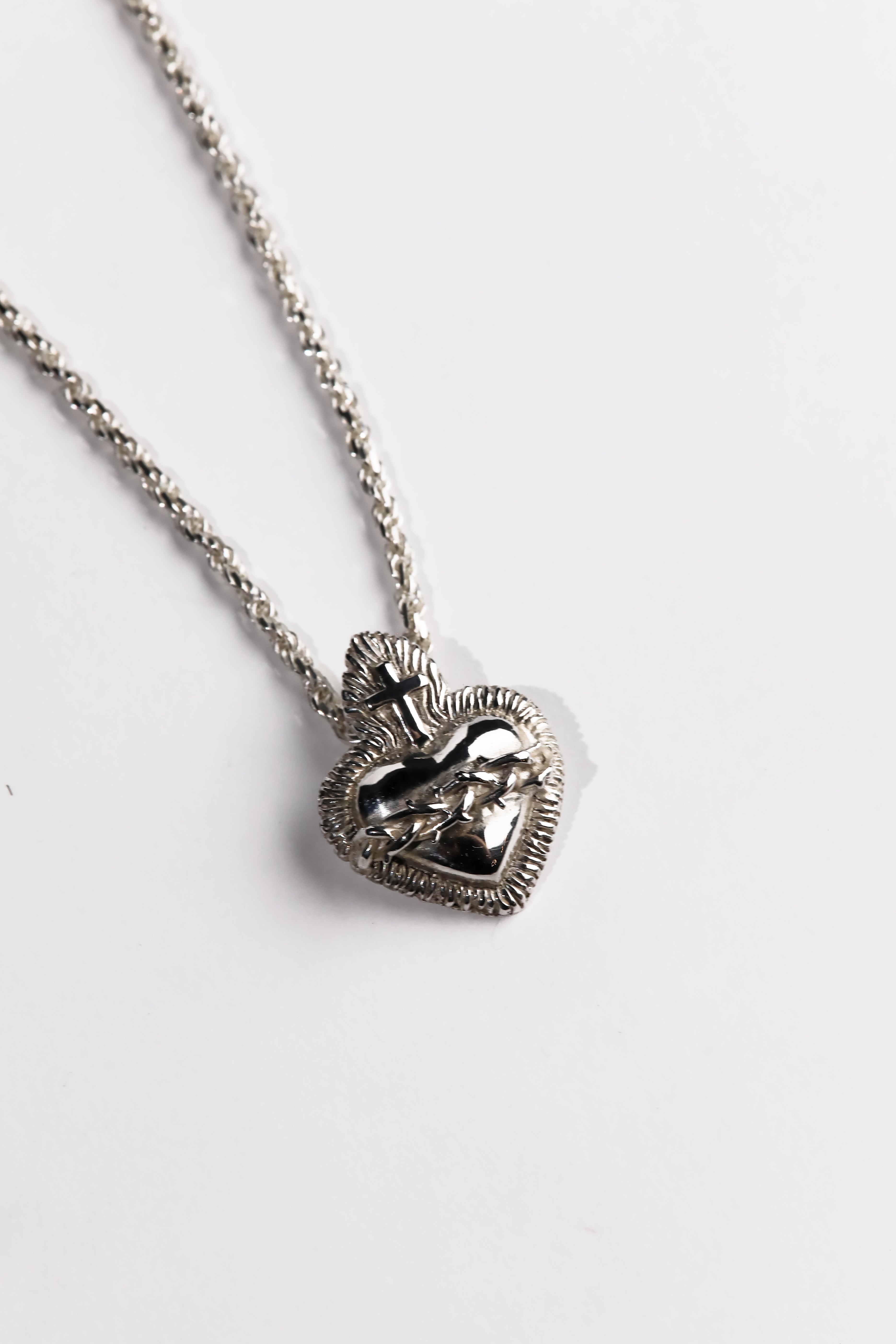 Thorned Heart Charm Necklace